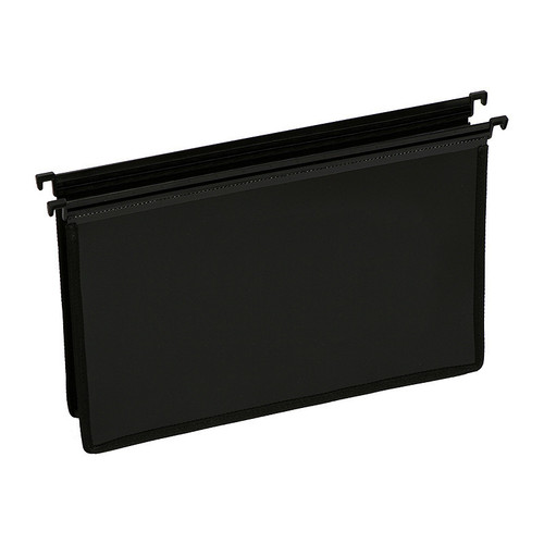 Marbig Suspension File Heavy Duty X-Cap Foolscap Black Pack of 5