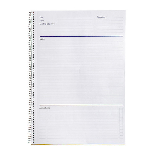 Spirax Meeting Book A4 140 Page Pack of 5