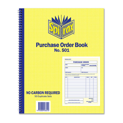 Spirax 501 Purchase Order Qurto Pack of 5