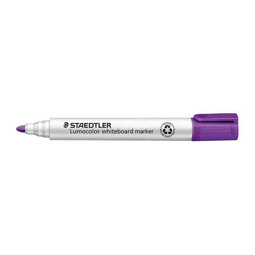Staedtler Lumo Whiteboard Marker Bulletpoint Purple Box of 10