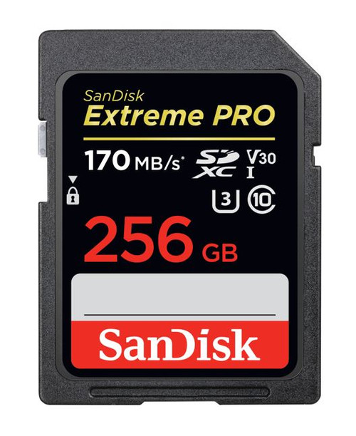 SanDisk 256GB Extreme PRO Memory Card 170MB/s Full HD & 4K UHD Class 30 Speed Shock Proof Temperature Proof Water Proof (LS> SDSDXXD-256G-GN4IN) (LS)