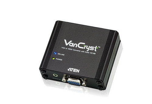 Aten VGA(F) to HDMI(F) Converter, supports up 1920x1200, converts analog VGA signals to HDMI output