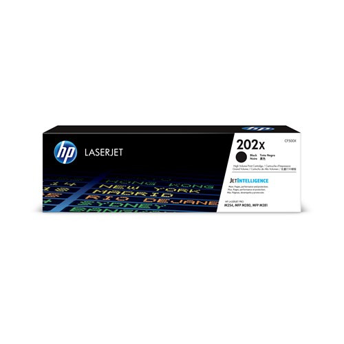 HP 202X Black LaserJet Toner Cartridge CF500X