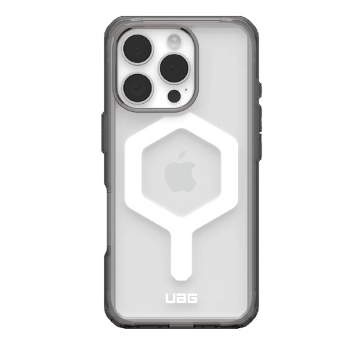 UAG Plyo MagSafe Apple iPhone 16 Pro Max (6.9') Rugged Case - Ash/White (114481113141), 16ft. Drop Protection (4.8M), Armored Shell, Air-Soft Corners