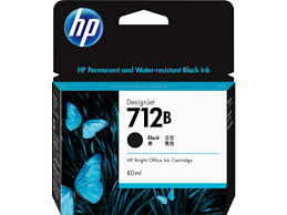 HP 712 80ml Black Ink Cartridge 3ED29A