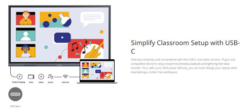 Viewsonic 86' 4K Interactive Display, USB-C, Dual Pen. 33 Point Touch. Android OS, 3 Years Advance Replacement 2024