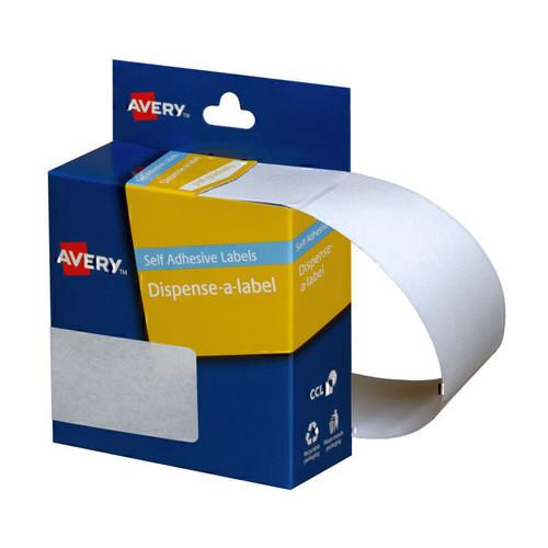 Avery White Rectangular Dispenser Labels, 76 x 27 mm, 180 Labels, Handwritable (937224)