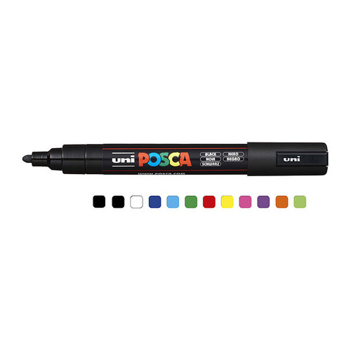 Posca PC-5M Medium Bullet Marker Assorted Pack 12