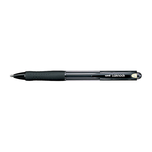 Uni Laknock Ballpoint Pen 1.4 Black Box 12
