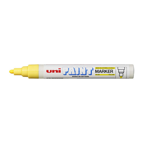 Uni Paint Marker Bullet PX20 Yellw Box of 12