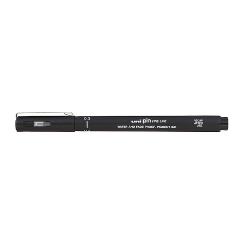 Uni Pin FineLiner 0.3 Black Box of 12