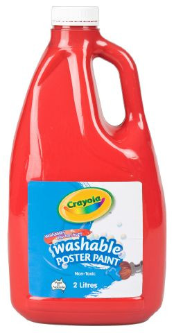 Poster Paint Crayola 2 Litre Washable Red