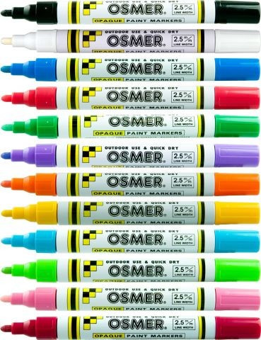 Paint Marker Osmer Quick Dry 2.5mm Line 2902 Blue Box 12
