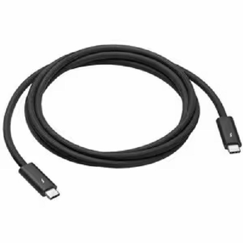 Apple MW5J3ZA/A, Thunderbolt 4 USB-C Pro Cable, Male to Male, Length: 1.8m, Black, 1 Year Warranty