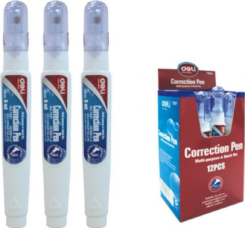 Correction Pen Deli 7ml / USPIRE 8ml 7287 Counter Display Box of 12