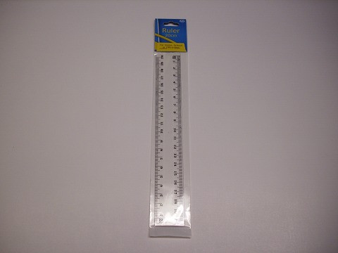 Ruler Plastic 20cm Clear Dats 51341