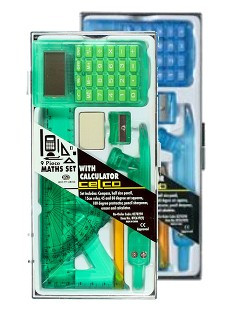 Maths Set With Calculator Celco 9 Piece