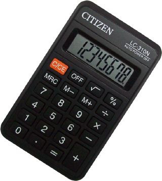 Calculator Citizen LC310/310N 8 Digit Dual Memory