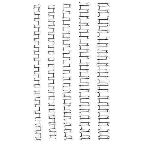 Binding Coil Wire 6mm Ibico 21 Loop Silver Box 100