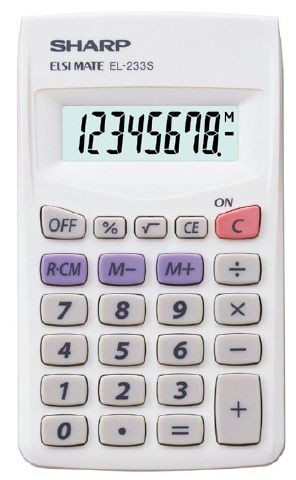 Calculator Sharp EL233SB 8 Digit Large Display