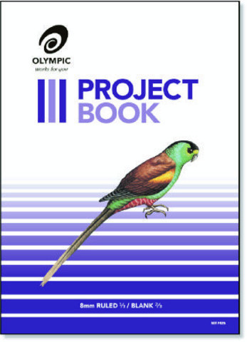 Project Book 335 x 245mm 8mm Ruled 24 Page Olympic 523 04210 Pack 10