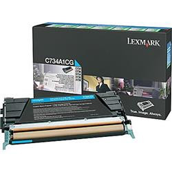 Lexmark C734 / C736 / X734 / X736 / X738 Cyan Prebate Toner Cartridge - 6,000 pages