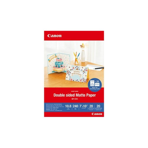 Canon MP-101DCARDS GREETING CARD DBL SIDED MATTE PAPER 7X10 20 PACK WITH ENVELOPE
