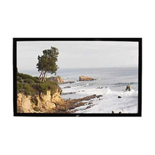 135 Fixed Frame 43 PROJECTOR SCREEN CINEWHITE Black BACKED - EZFRAME
