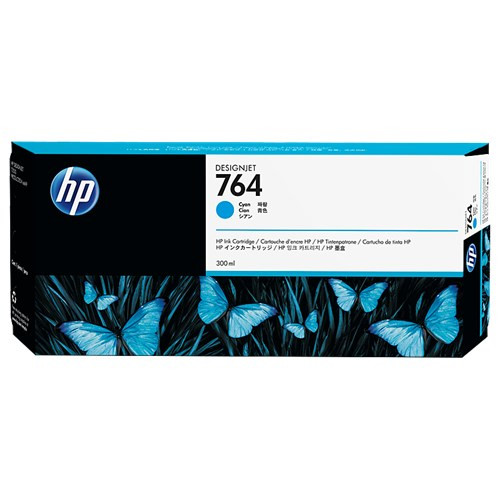 HP 764 300-ML Cyan INK CARTRIDGE C1Q13A FOR T3500