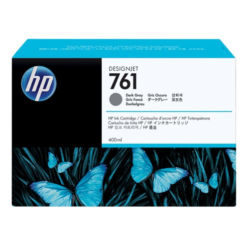 HP 761 DARK GREY 400 ML INK CART FOR DESIGNJET T7100