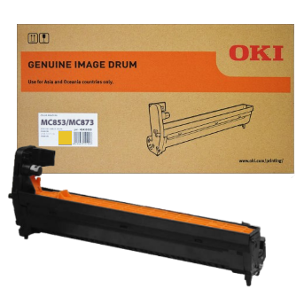 Oki MC853/MC873 Drum Yellow  - 30,000 pages