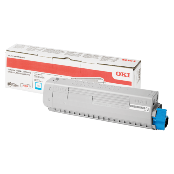 Oki Cyan Toner Cartridge For  ES8434 - 10,000 Pages (ISO)