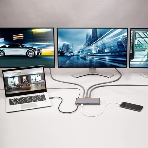 Lindy DST-Pro 5K XT USB-C Laptop Dock (4K HDMI | 5K DisplayPort | 100W Charging)