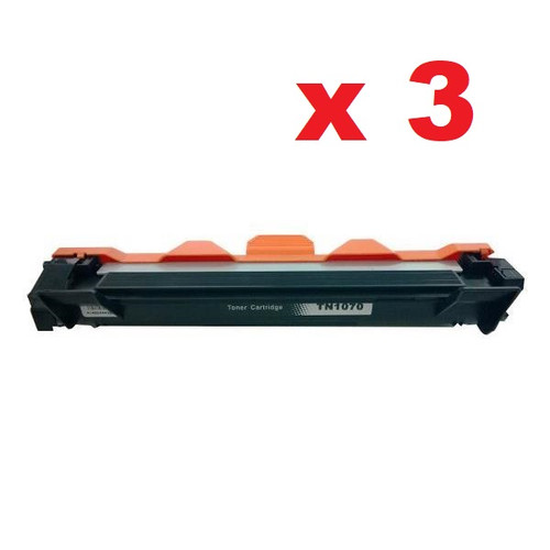 3 x Compatible Brother TN-1070 Toner Cart - 1,000 pages