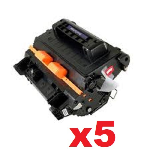 5 x Compatible HP No. 81A Black Toner - 10,500 pages