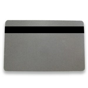 0.76mm Silver Metallic Card with Hi Co Mag Stripe - per 500