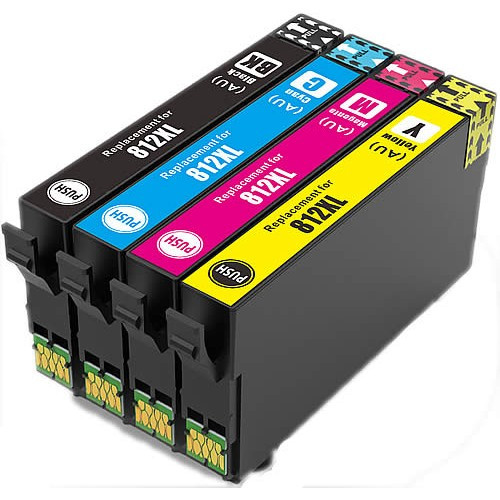 Compatible Epson 812XL Value Pack - Contains B, C, M & Y Ink Cartridges