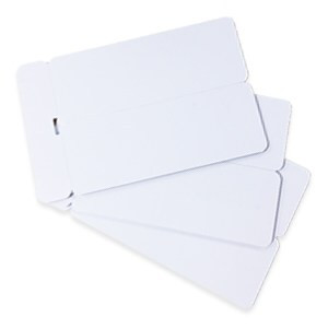 1mm White Double Name Badge (250 Pack)