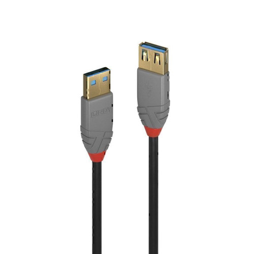 Lindy 3m USB3 A Extension Cable Aluminium