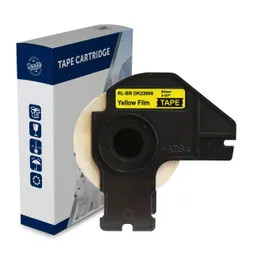 Compatible Brother DK22606 Label Yellow Continuous Film 62mm wide x 15.24 metres long