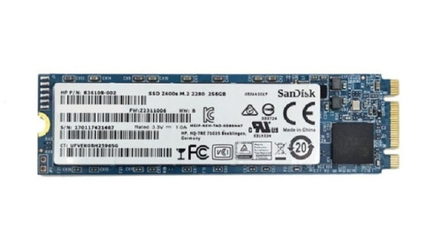 Genuine HP M.2 2280 6Gbps MLC SATA Z400s 256GB SSD Drive (U) 907365-001 -  Notebookparts.com