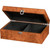 Philos Felted Storage Box for Chess Pieces Burl 180 x 120 x 83 mm