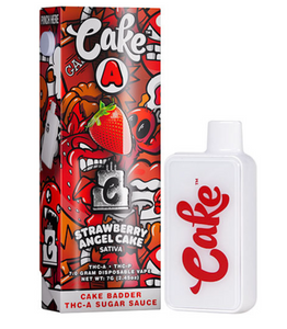 Cake THC-A Disposable 7G-Strawberry Angel Cake (Sativa) Cake THC-A Disposable 7G-Strawberry Angel Cake (Sativa)