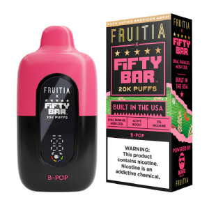B-Pop Disposable Vape (20000 Puffs) by Fruitia x Fifty Bar B-Pop Disposable Vape (20000 Puffs) by Fruitia x Fifty Bar