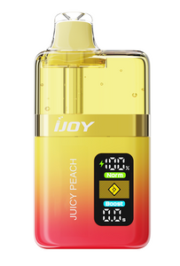 Ijoy Juicy peach The IJOY XP50000 delivers rich, dense vapor and exceptional flavor thanks to its dual mesh coils, operating at 18W in Normal Mode or 22W in Boost Mode Ijoy Juicy peach The IJOY XP50000 delivers rich, dense vapor and exceptional flavor thanks to its dual mesh coils, operating at 18W in Normal Mode or 22W in Boost Mode