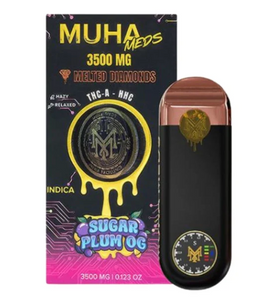 Muha Meds 3500mg - Indica Melted Diamonds Sugar Plum OG 3.5G