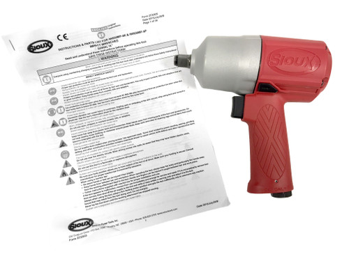 Pneumatic 1/2" Sq Dr. Air Impact Wrench Sioux IW500MP-4R