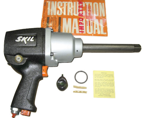 Pneumatic Air 3/4" Sq. Drv. Impact Wrench Skil 1116-8 6" Ext. Anvil