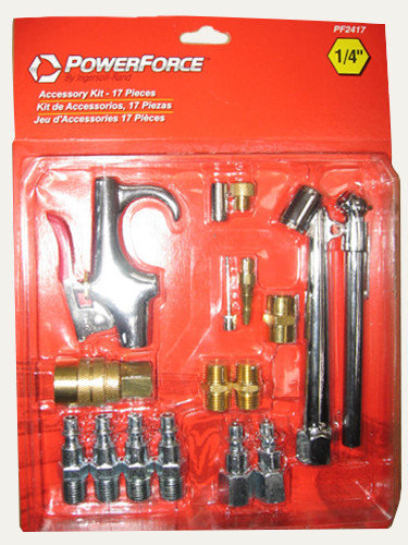 2 Piece Lot of Pneumatic Air Fitting Kit 17pcs Ingersoll Rand PF2417