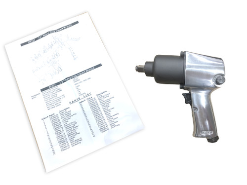 Pneumatic 1/2" Sq Dr. Air Impact Wrench Zipp ZP-121